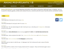Tablet Screenshot of animemidatlantic.com